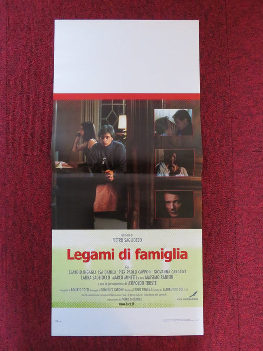 LEGAMI DI FAMIGLIA ITALIAN LOCANDINA POSTER CLAUDIO BIGAGLI MASSIMO RANIERI 2002 Rendezvous Cinema Movie posters