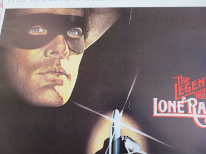 LEGEND OF THE LONE RANGER US ROLLED VHS POSTER ON CARD KLINTON SPILSBURY 1981 Movie posters