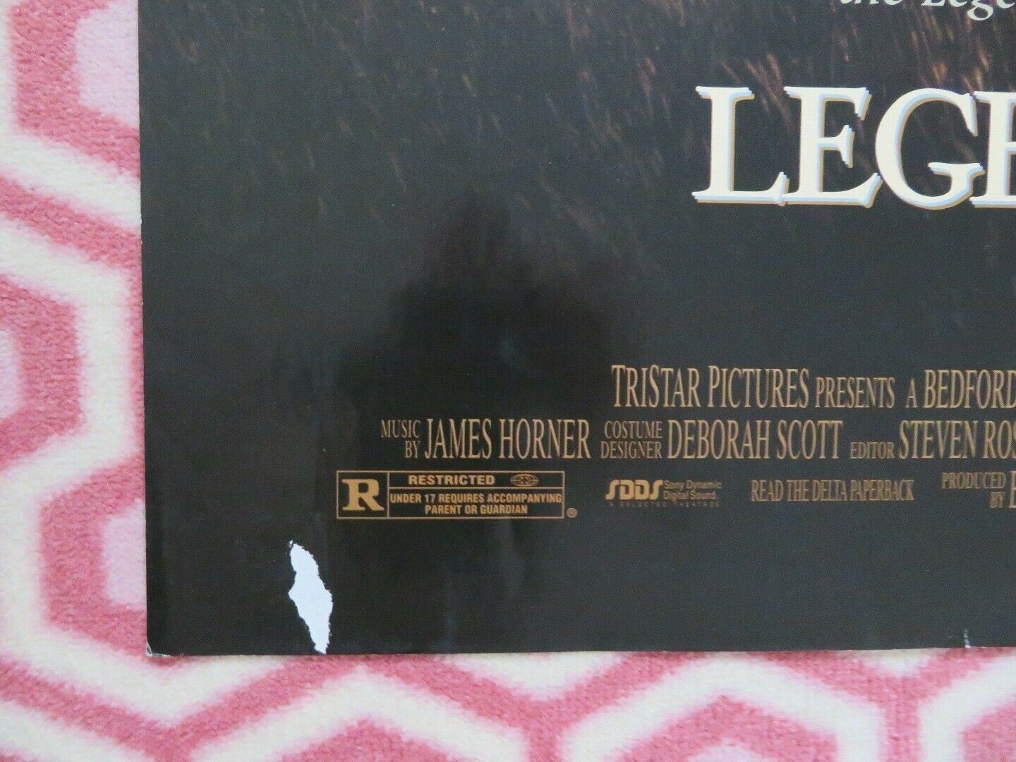 LEGENDS OF THE FALL US ONE SHEET POSTER BRAD PITT ANTHONY HOPKINS - Rendezvous Cinema