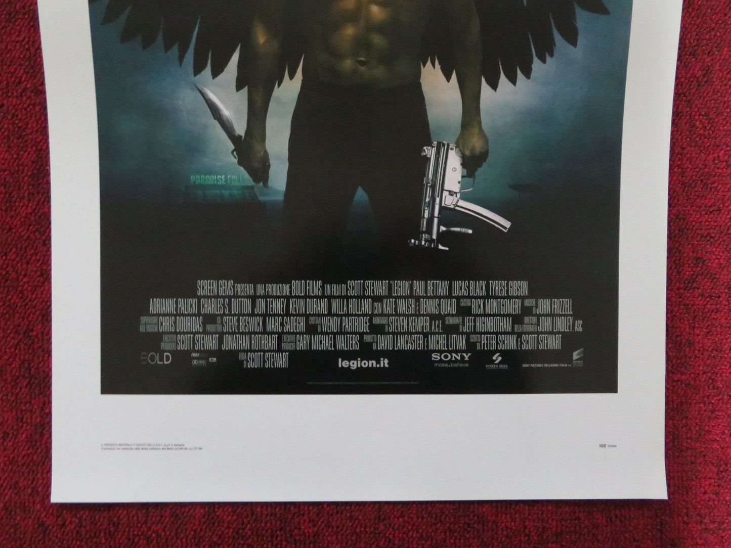 LEGION ITALIAN LOCANDINA POSTER PAUL BETTANY LUCAS BLACK 2010 Rendezvous Cinema Movie posters