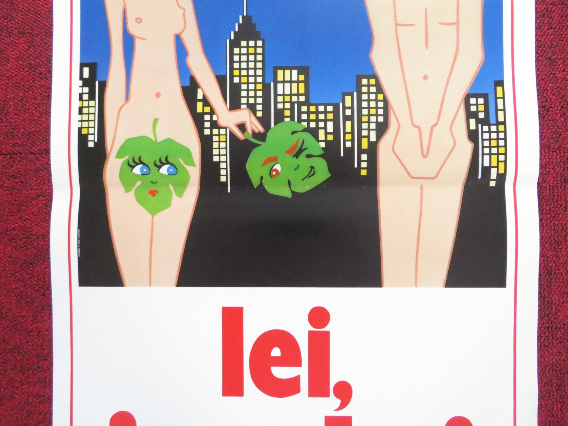 LEI, IO & LUI ITALIAN LOCANDINA POSTER GRIFFIN DUNNE ELLEN GREENE 1988 Rendezvous Cinema Movie posters