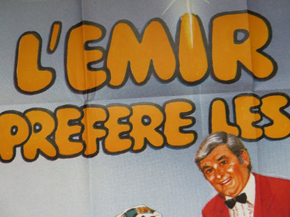 L'EMIR PREFERE LES BLONDES FRENCH GRANDE POSTER PAUL PREBOIST ROGER CAREL 1983 Rendezvous Cinema Movie posters