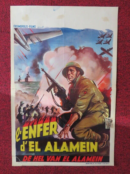 L'ENFER D'EL ALAMEN BELGIUM (21"x14") POSTER FREDERICK STAFFORD 1969 Movie posters