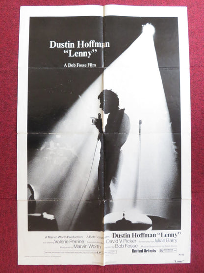 LENNY FOLDED US ONE SHEET POSTER DUSTIN HOFFMAN VALERIE PERRINE 1974 Rendezvous Cinema Movie posters