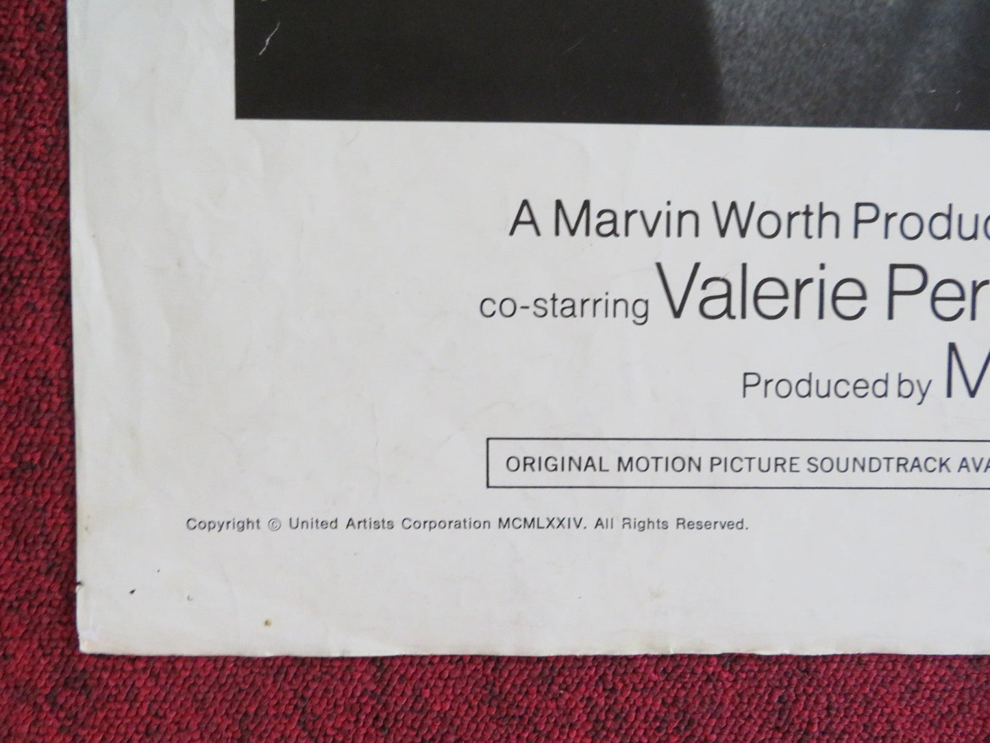 LENNY FOLDED US ONE SHEET POSTER DUSTIN HOFFMAN VALERIE PERRINE 1974 Rendezvous Cinema Movie posters