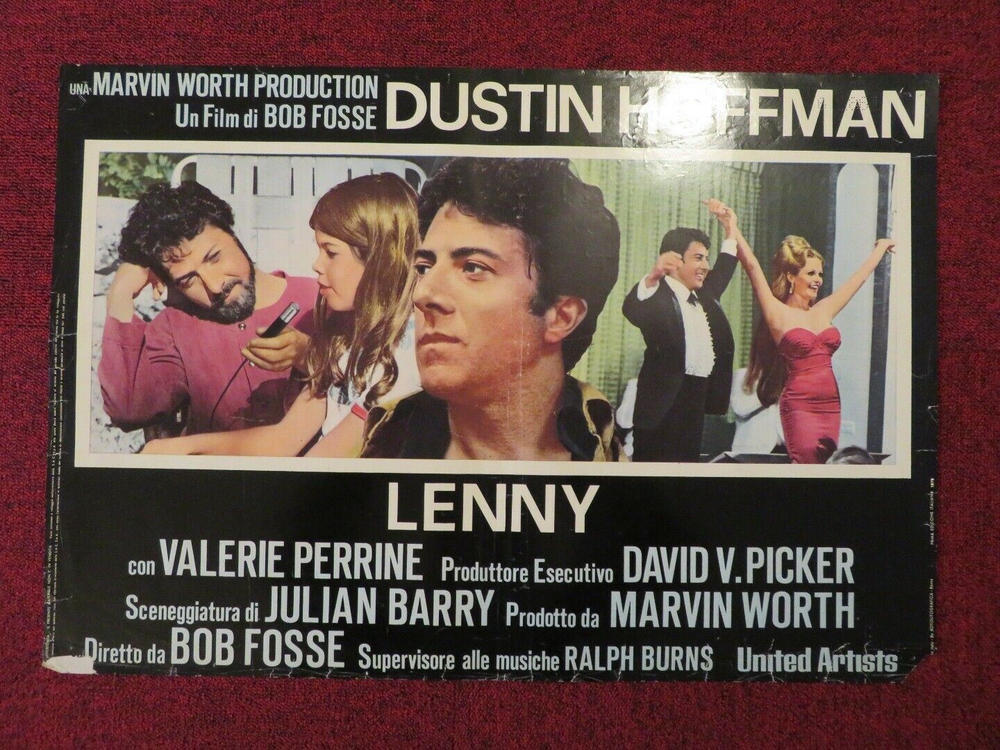 LENNY ITALIAN FOTOBUSTA POSTER DUSTIN HOFFMAN VALERIE PERRINE 1974 - Rendezvous Cinema