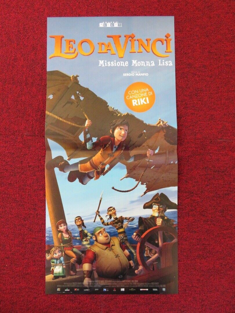 LEO DA VINCI: MISSION MONA LISA ITALIAN LOCANDINA (26.5"x12.5") POSTER 2018 Rendezvous Cinema Movie posters