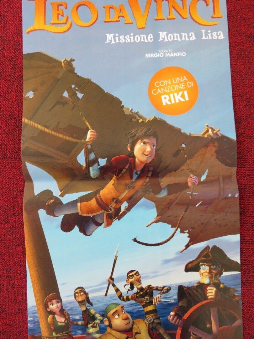 LEO DA VINCI: MISSION MONA LISA ITALIAN LOCANDINA (26.5"x12.5") POSTER 2018 Rendezvous Cinema Movie posters