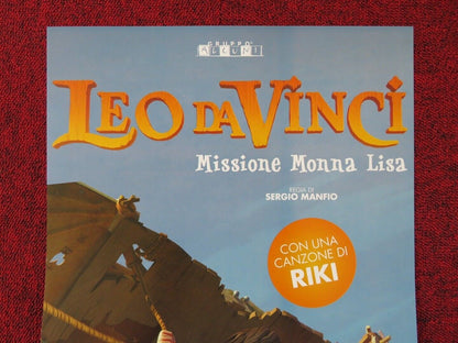 LEO DA VINCI: MISSION MONA LISA ITALIAN LOCANDINA (26.5"x12.5") POSTER 2018 Rendezvous Cinema Movie posters