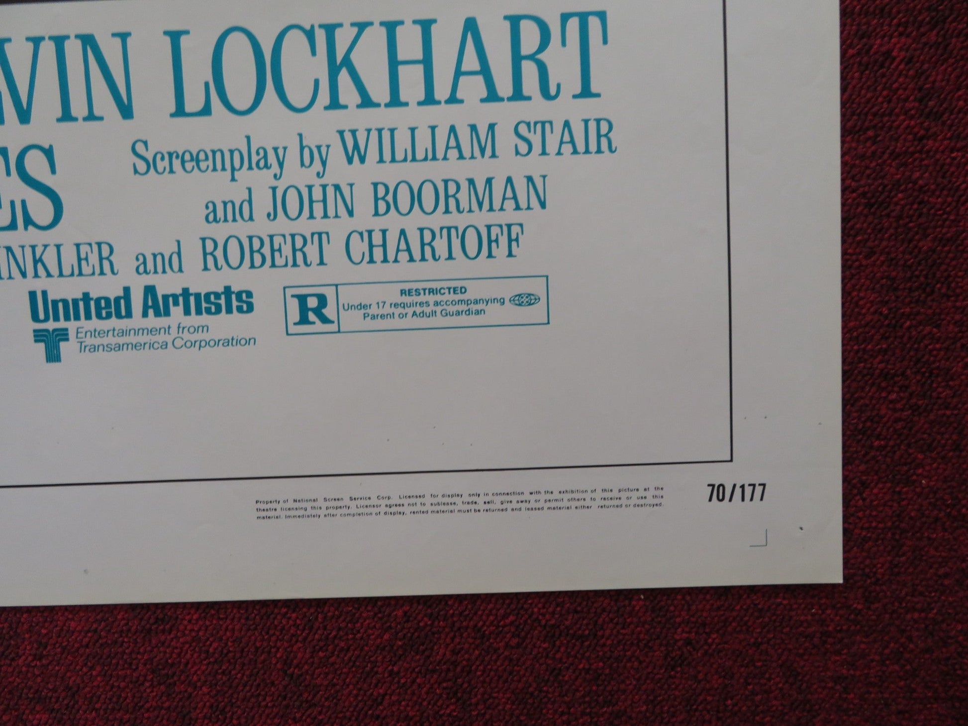 LEO THE LAST FOLDED US ONE SHEET POSTER BILLIE WHITELAW CALVIN LOCKHART 1970 Rendezvous Cinema Movie posters