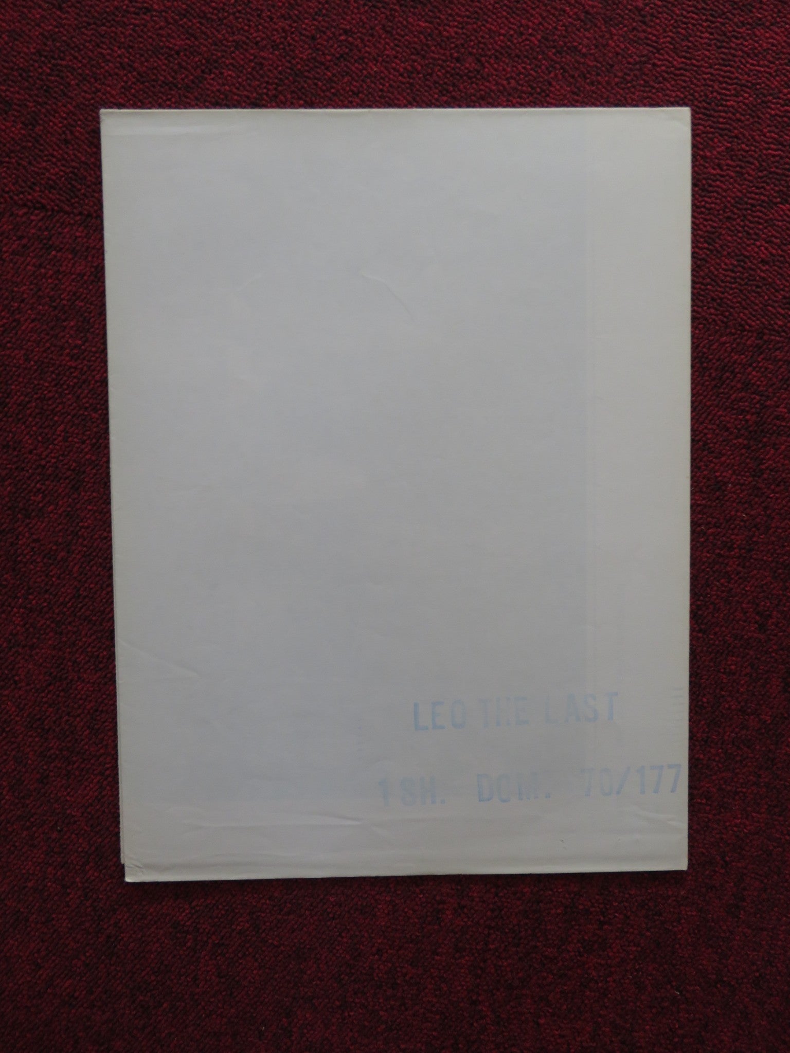 LEO THE LAST FOLDED US ONE SHEET POSTER BILLIE WHITELAW CALVIN LOCKHART 1970 Rendezvous Cinema Movie posters