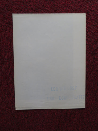 LEO THE LAST FOLDED US ONE SHEET POSTER BILLIE WHITELAW CALVIN LOCKHART 1970 Rendezvous Cinema Movie posters