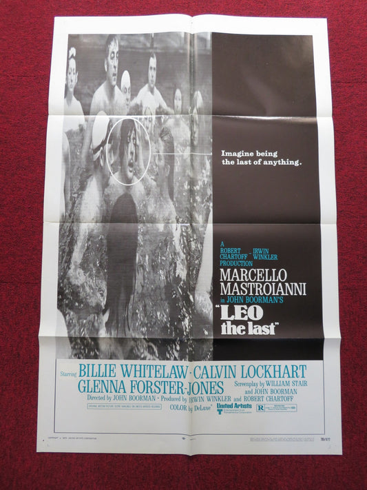 LEO THE LAST FOLDED US ONE SHEET POSTER BILLIE WHITELAW CALVIN LOCKHART 1970 Rendezvous Cinema Movie posters
