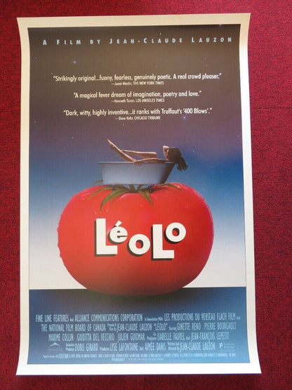 LEOLO US ONE SHEET ROLLED POSTER GILBERT SICOTTE MAXIME COLLIN 1992 Movie posters