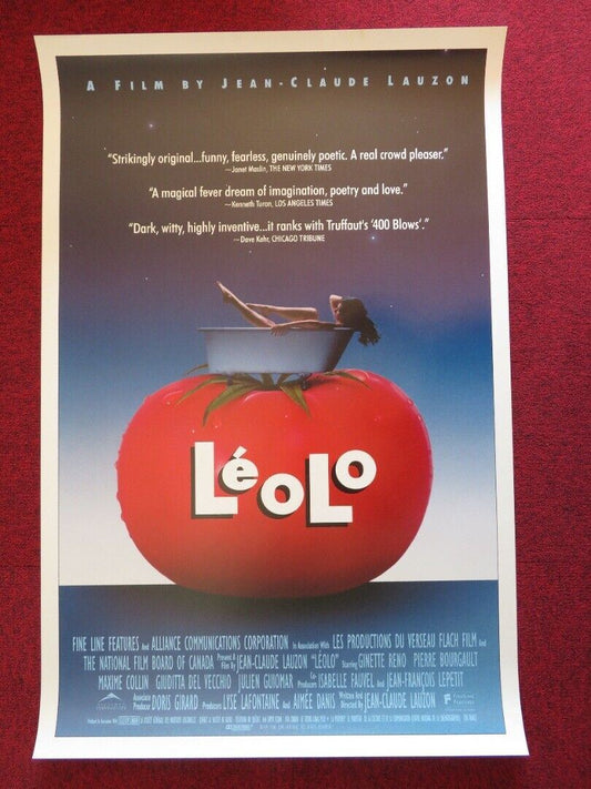 LEOLO US ONE SHEET ROLLED POSTER GILBERT SICOTTE MAXIME COLLIN 1992 Movie posters