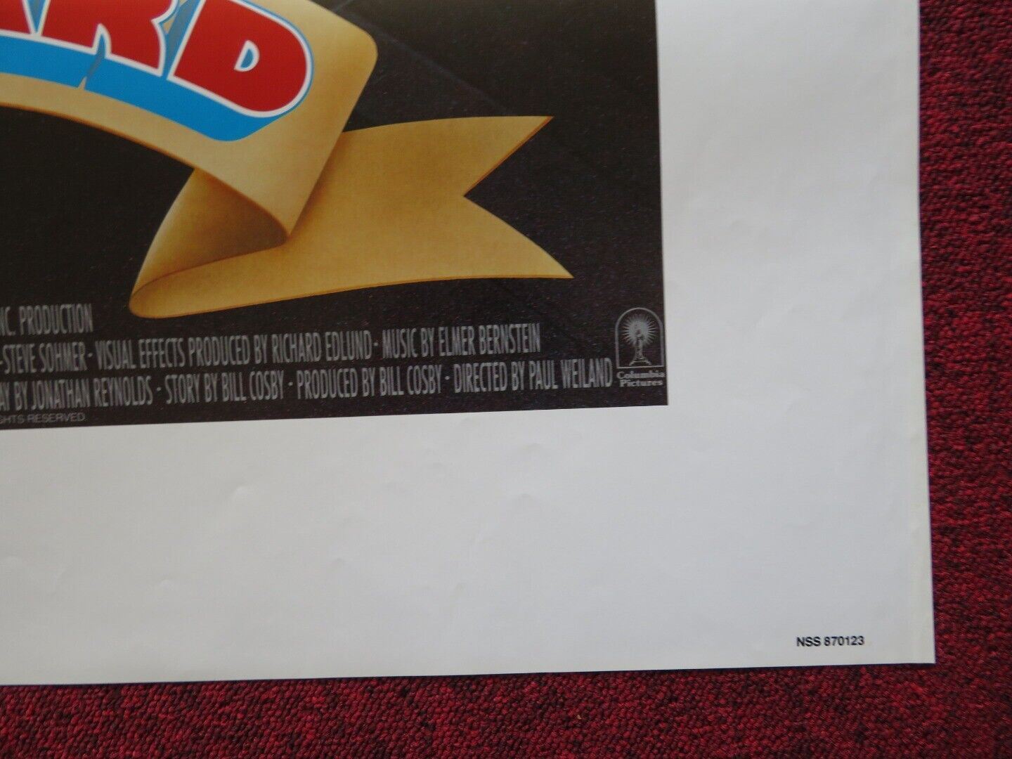 LEONARD PART 6 FOLDED US ONE SHEET POSTER BILL COSBY TOM COURTENAY 1987 Movie posters