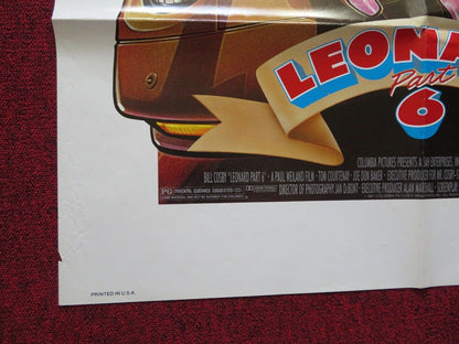 LEONARD PART 6 FOLDED US ONE SHEET POSTER BILL COSBY TOM COURTENAY 1987 Movie posters