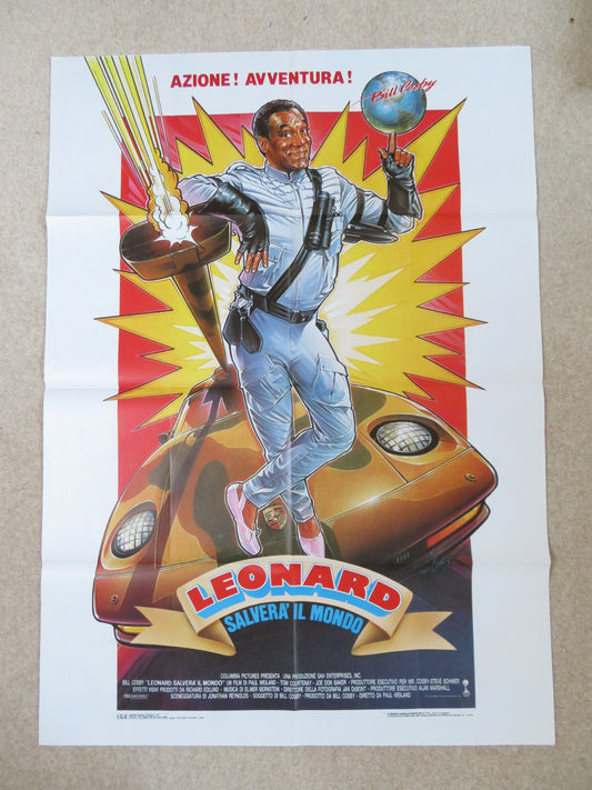 LEONARD PART 6 ITALIAN 2 FOGLIO POSTER BILL COSBY TOM COURTENAY 1988 Rendezvous Cinema Movie posters
