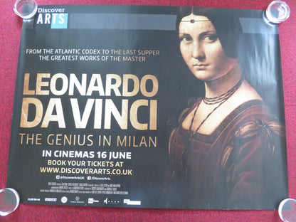 LEONARDO DA VINCI: THE GENIUS IN MILAN UK QUAD ROLLED POSTER VINCENZO AMATO 2016 Rendezvous Cinema Movie posters