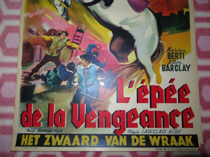 L'EPEE DE LA VENGEANCE/ Il cavaliere dalla spada nera BELGIUM (21"x 14") POSTER Movie posters