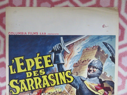 L'EPEE DES SARRASINS/ The Saracen Blade BELGIUM (21.5"x14") POSTER 1954 Movie posters