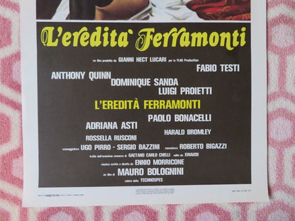 L'EREDITA FERRAMONTI / The Inheritance ITALIAN LOCANDINA (27.5"x13") POSTER 1976 - Rendezvous Cinema