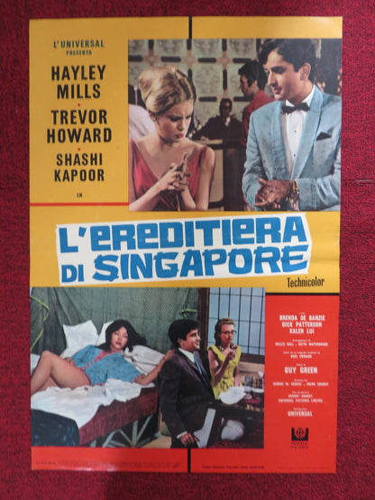 L'EREDITIERA DI SINAPORE ITALIAN FOTOBUSTA POSTER HAYLEY MILLS B. DE BANZIE 1967 Rendezvous Cinema Movie posters