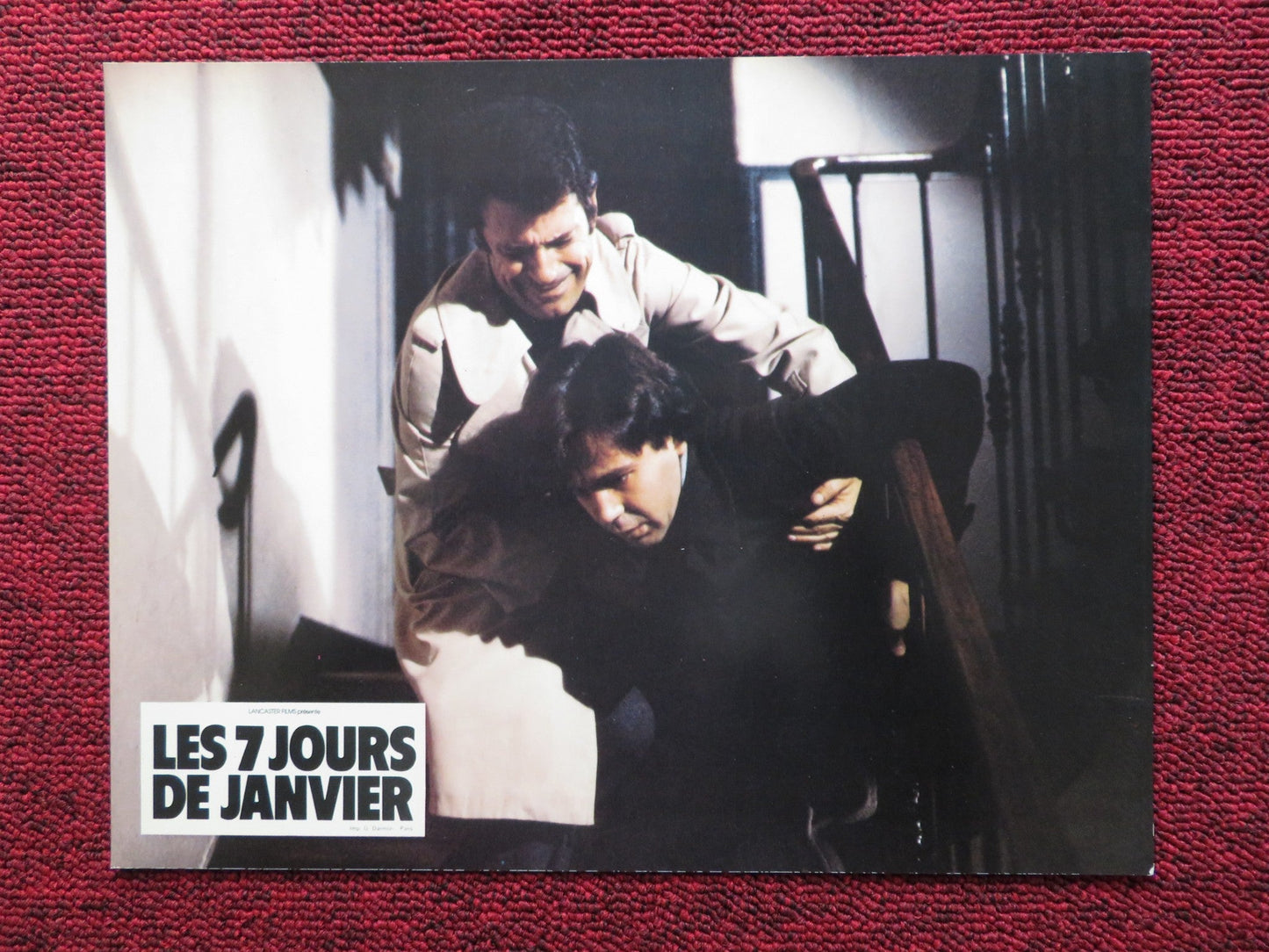 LES 7 JOURS DE JANVIER - B FRENCH LOBBY CARD MANUEL ANGEL EGEA FERNANDO 1979 Rendezvous Cinema Movie posters