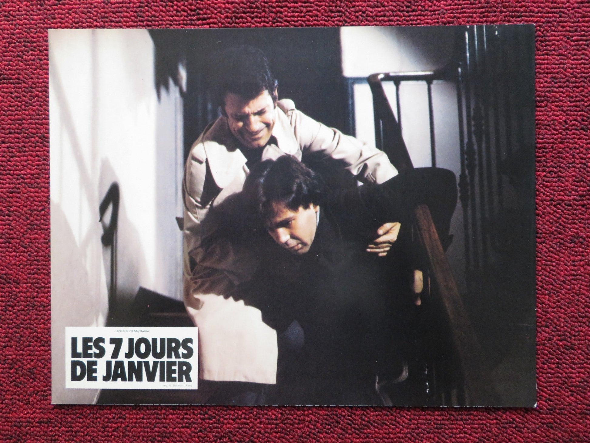 LES 7 JOURS DE JANVIER - B FRENCH LOBBY CARD MANUEL ANGEL EGEA FERNANDO 1979 Rendezvous Cinema Movie posters