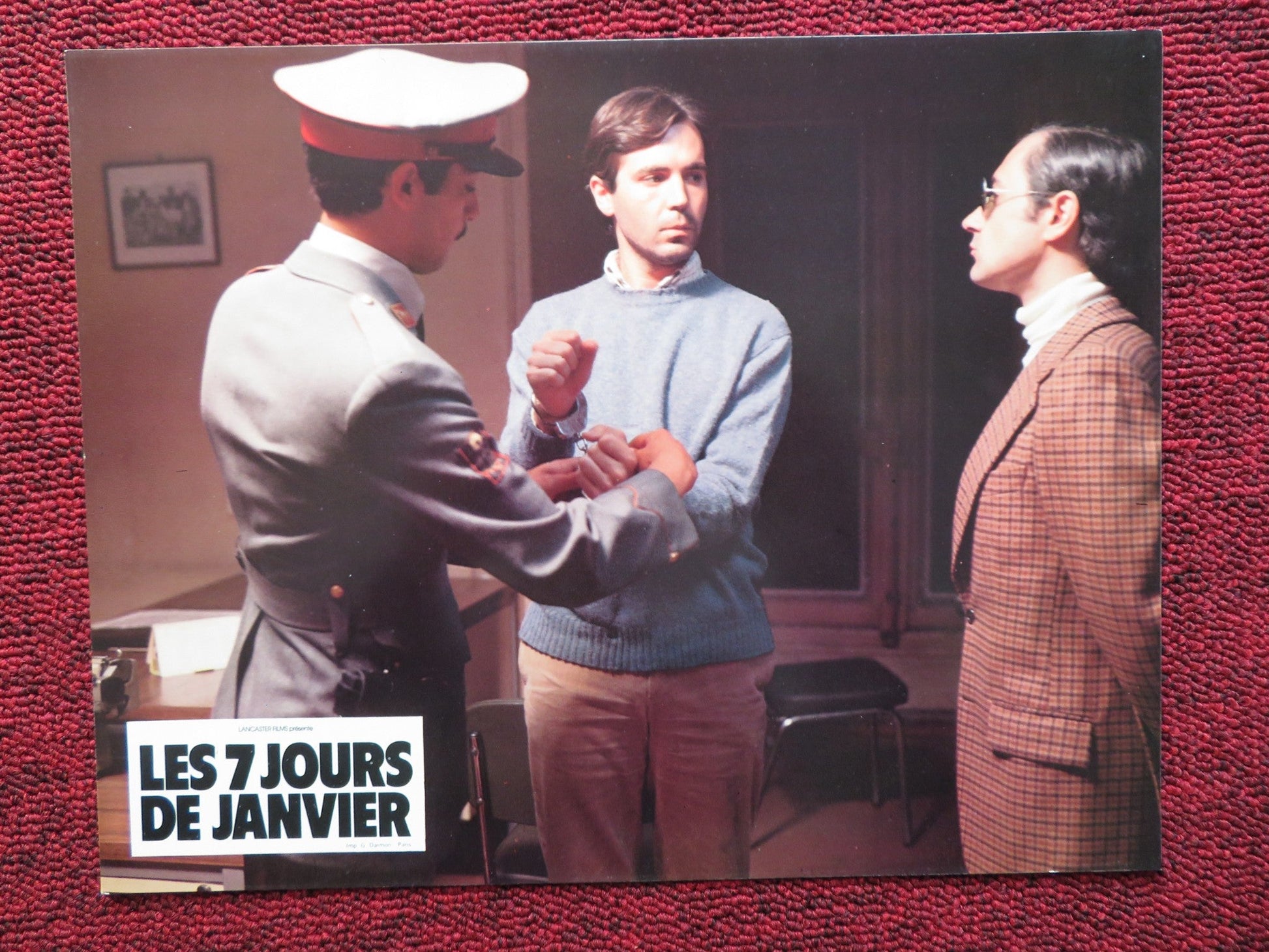 LES 7 JOURS DE JANVIER - E FRENCH LOBBY CARD MANUEL ANGEL EGEA FERNANDO 1979 Rendezvous Cinema Movie posters