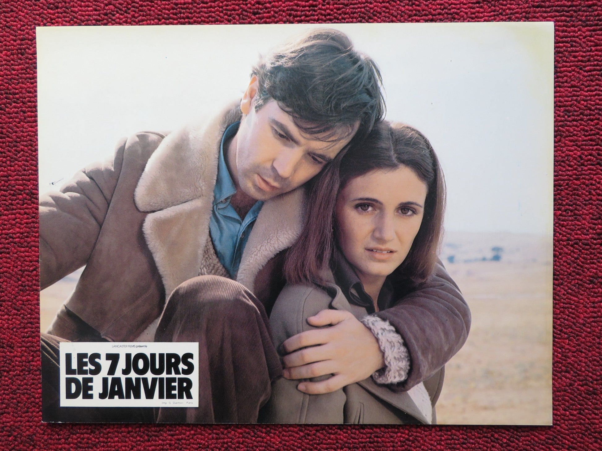 LES 7 JOURS DE JANVIER - G FRENCH LOBBY CARD MANUEL ANGEL EGEA FERNANDO 1979 Rendezvous Cinema Movie posters