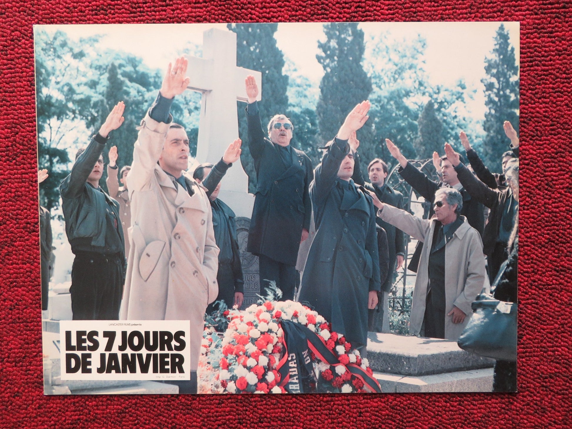 LES 7 JOURS DE JANVIER - J FRENCH LOBBY CARD MANUEL ANGEL EGEA FERNANDO 1979 Rendezvous Cinema Movie posters