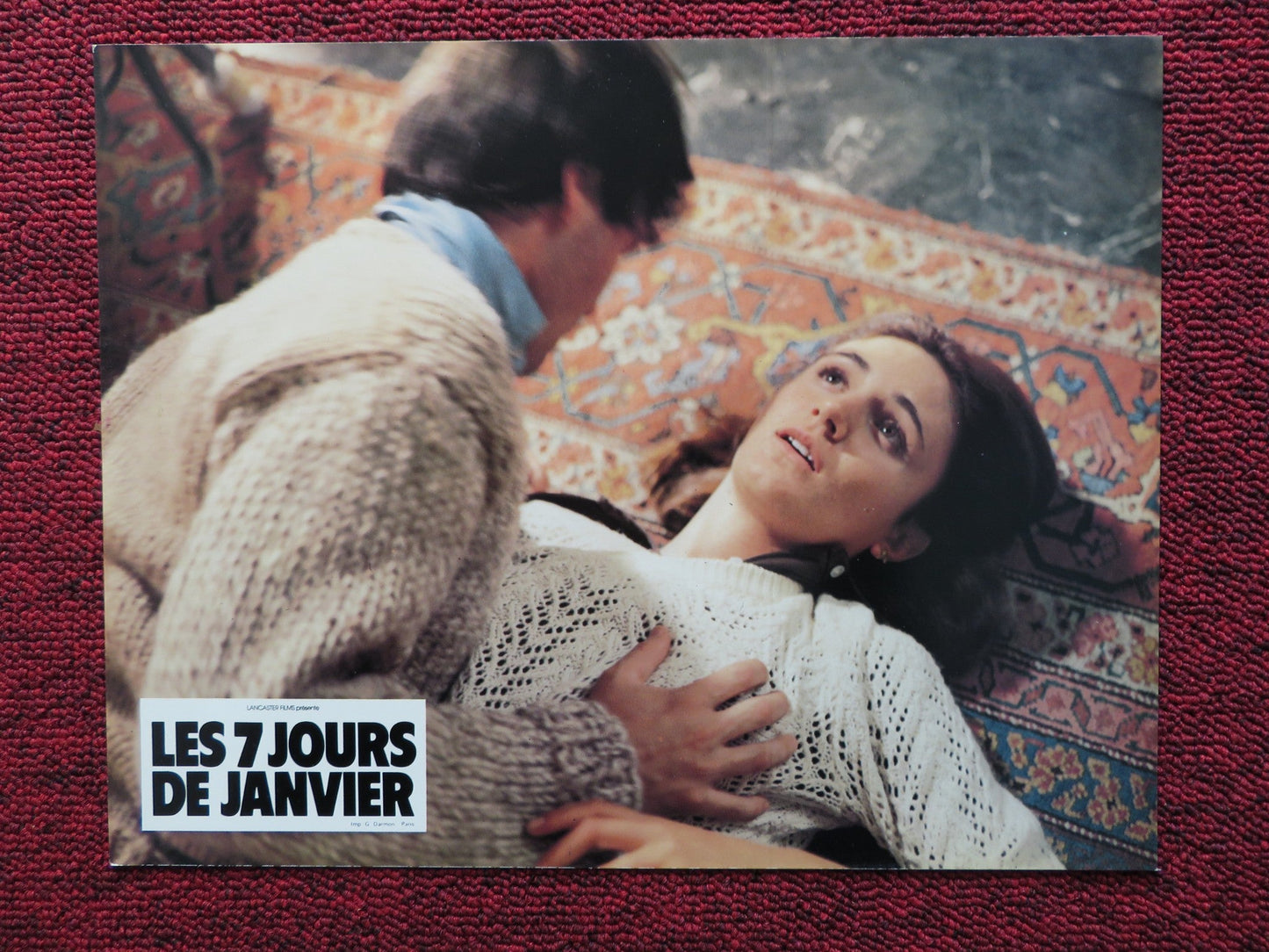 LES 7 JOURS DE JANVIER - K FRENCH LOBBY CARD MANUEL ANGEL EGEA FERNANDO 1979 Rendezvous Cinema Movie posters