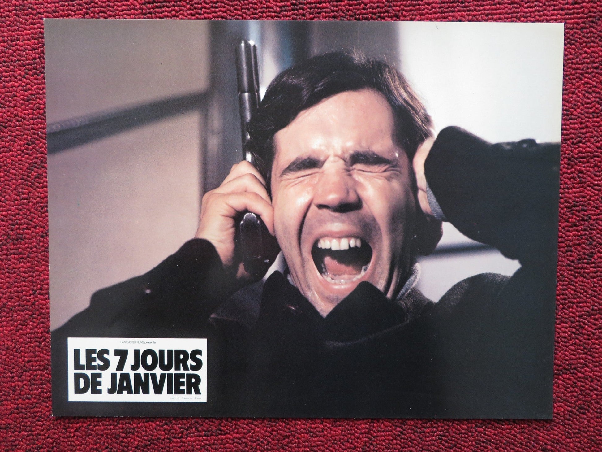 LES 7 JOURS DE JANVIER - L FRENCH LOBBY CARD MANUEL ANGEL EGEA FERNANDO 1979 Rendezvous Cinema Movie posters