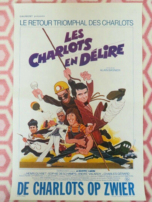 LES CHARLOTS EN DELIRE BELGIUM (21.5"x14.5") POSTER HENRI GUYBET 1979 Movie posters