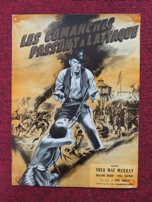LES COMANCHES PASSENT A LATTAQUE FRENCH FLYER FRED MAC MURRAY W BISHOP 1959 Rendezvous Cinema Movie posters