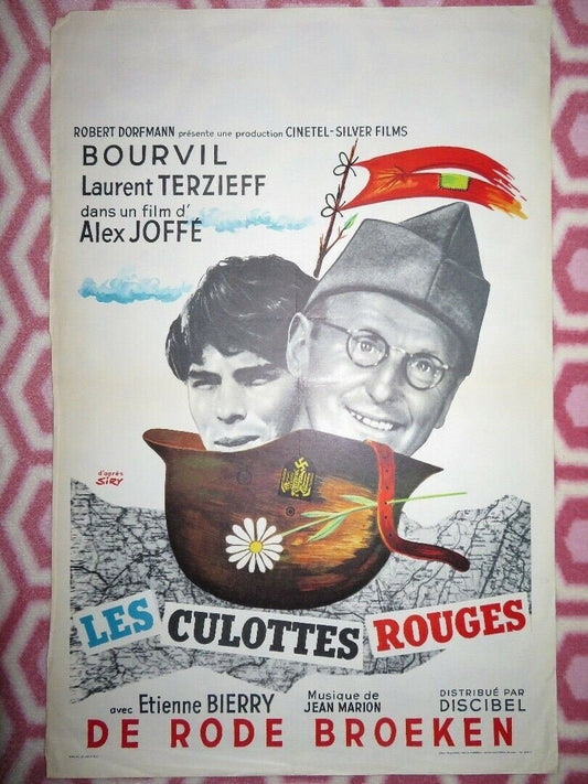 LES CULOTTES ROUGES/ Red Panties BELGIUM (22"x 14.5") POSTER BOURVIL 1962 - Rendezvous Cinema