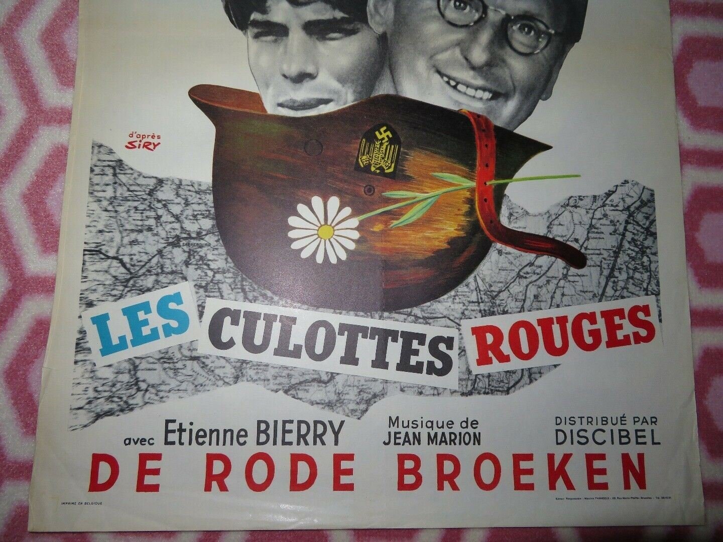 LES CULOTTES ROUGES/ Red Panties BELGIUM (22"x 14.5") POSTER BOURVIL 1962 - Rendezvous Cinema
