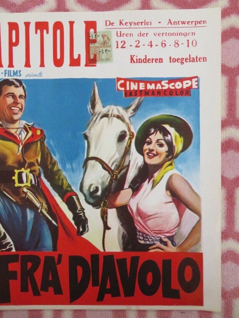 LES DERIERES AVENTURES DE FRA'DIAVOLO BELGIUM (14"x 21") POSTER 1962 Movie posters
