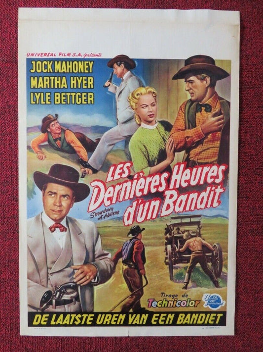 LES DERNIERES HEURES D'UN BANDIT BELGIUM (21.5"x14.5") POSTER MARTHA HYER 1956 Movie posters