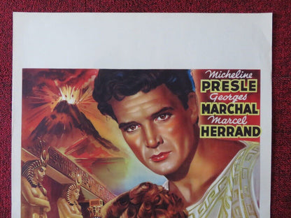 LES DERNIERS JOURS DE POMPEI BELGIUM (21.5"x14.5") POSTER MICHELINE PRESLE 1950 Movie posters
