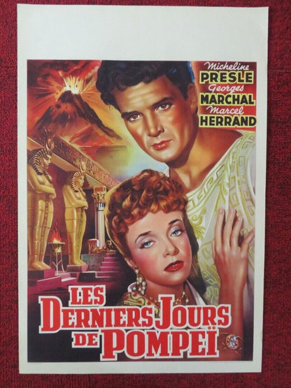 LES DERNIERS JOURS DE POMPEI BELGIUM (21.5"x14.5") POSTER MICHELINE PRESLE 1950 Movie posters