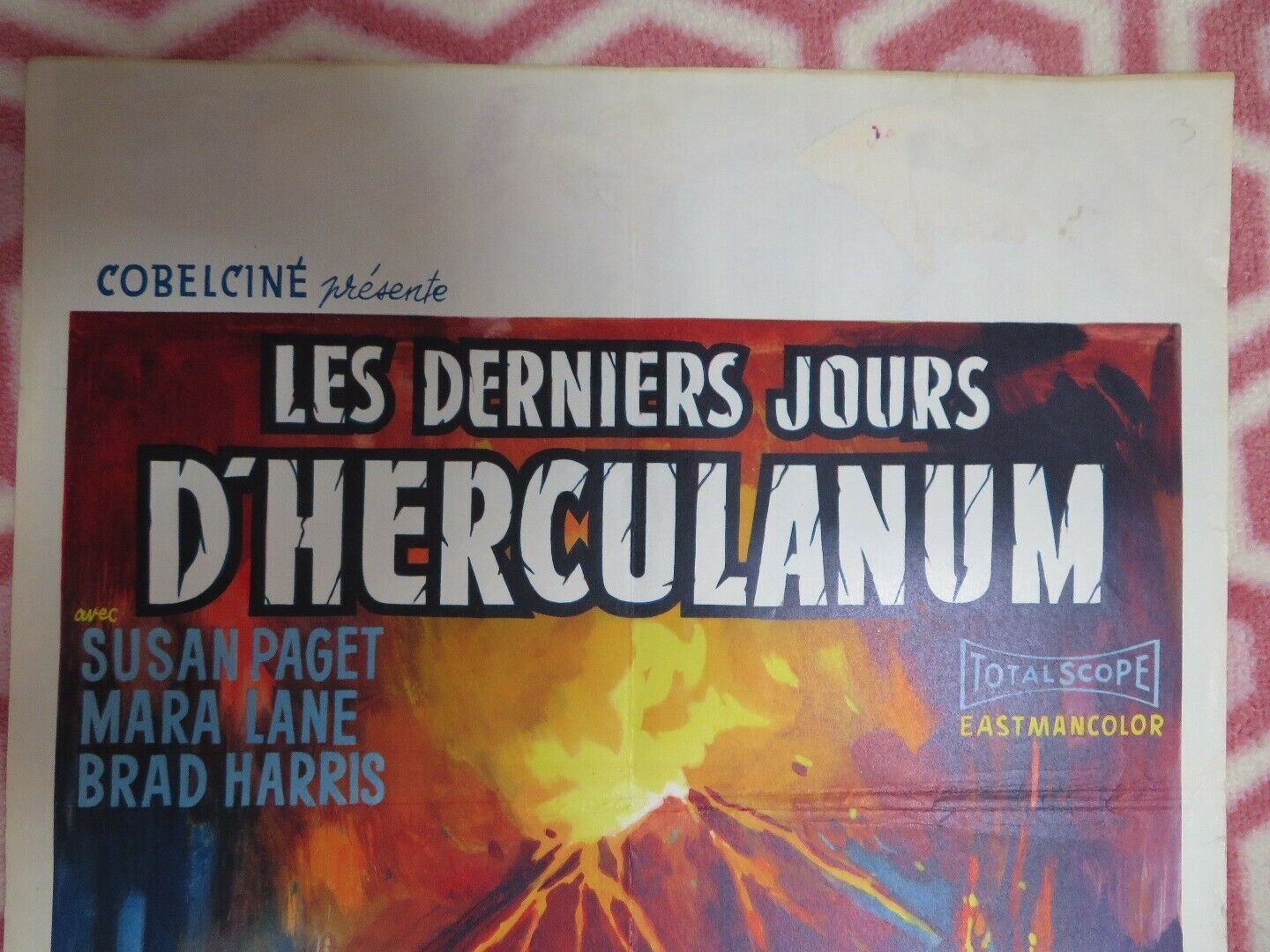 LES DERNIERS JOURS D'HERCULANUM BELGIUM (21.5"x 14) POSTER SUSAN PAGET 1962 Movie posters