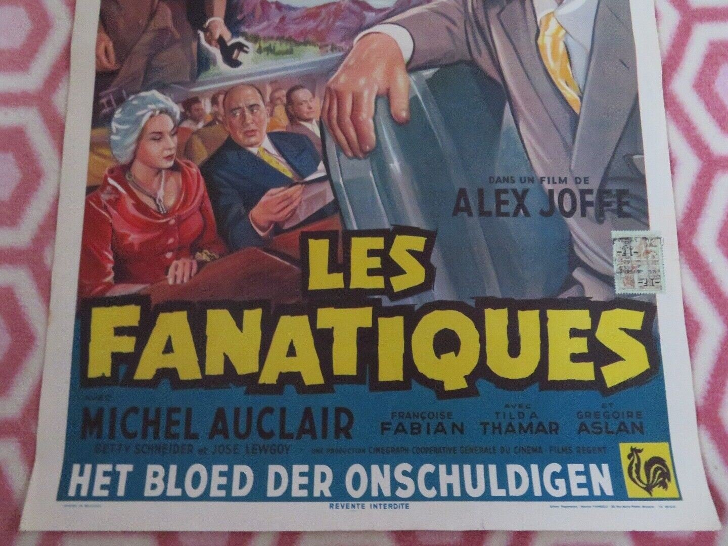 LES FANTIQUES/ A Bomb for a Dictator BELGIUM (22"x 14.5") POSTER MICHEL AUCLAIR Movie posters