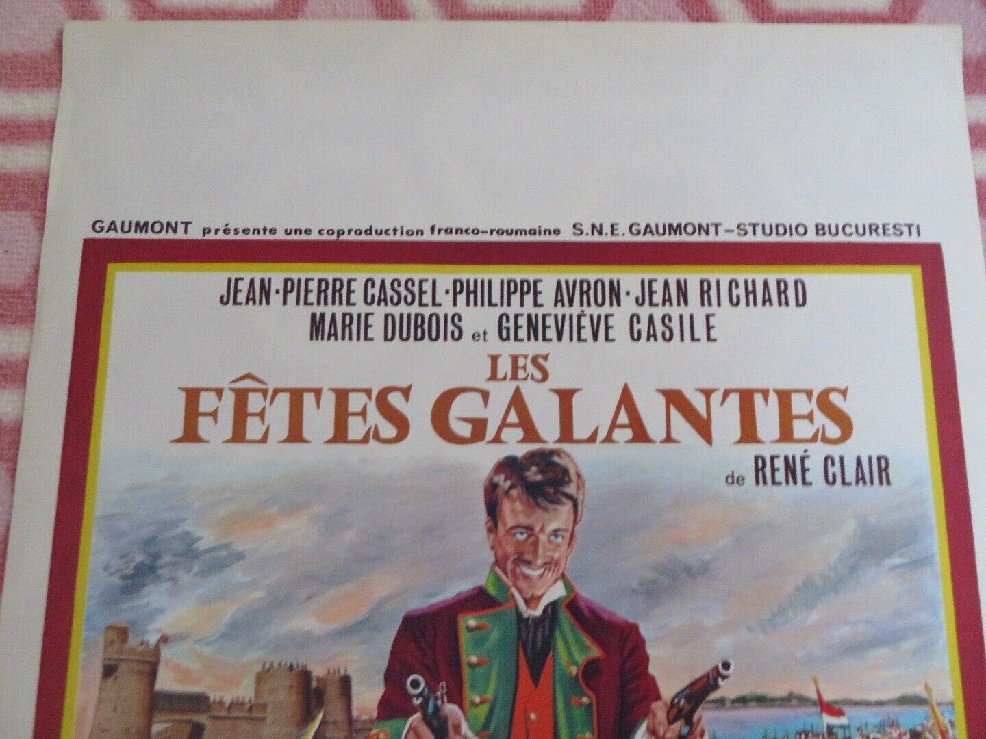 LES FETES GALANTES / THE LACE WARS BELGIUM (22"x 14.5") POSTER JEAN PIERRE 1965 Movie posters
