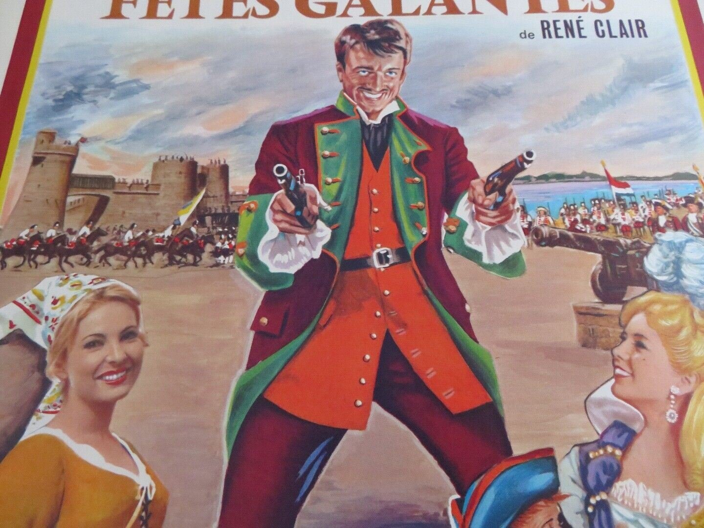 LES FETES GALANTES / THE LACE WARS BELGIUM (22"x 14.5") POSTER JEAN PIERRE 1965 Movie posters