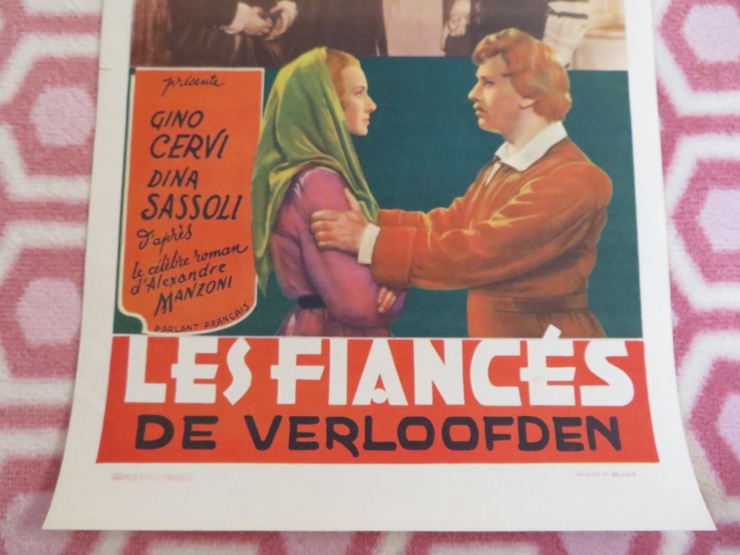 LES FIANCES / The Spirit and the Flesh BELGIUM (15.5"x 11") POSTER GINO CERVI Movie posters