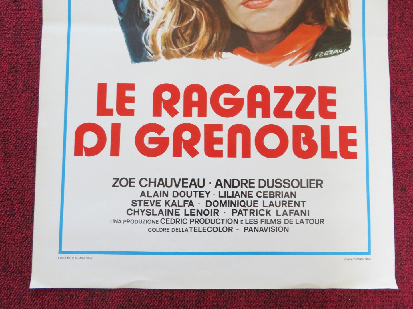LES FILLES DE GRENOBLE ITALIAN LOCANDINA POSTER ZOE CHAUVEAU DUSSOLIER 1981 Rendezvous Cinema Movie posters