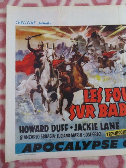 LES FOUDRES SUR BABYLONE BELGIUM (14"x 21.5") POSTER HOWARD DUFF 1964 Movie posters