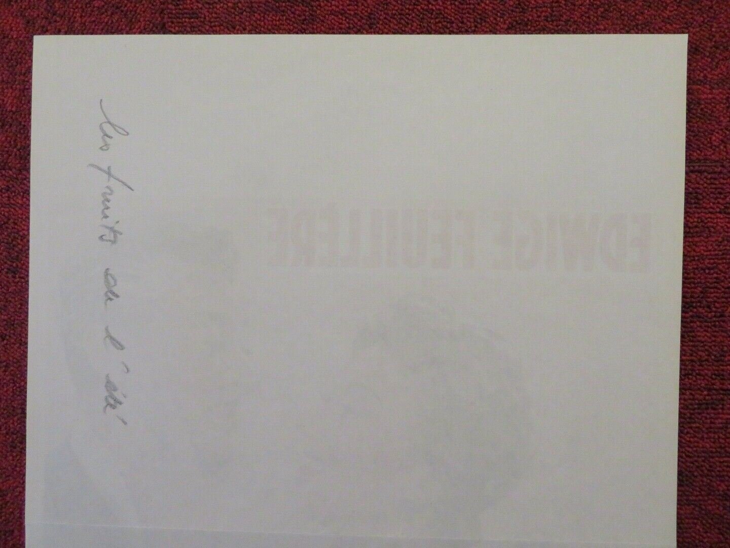 LES FRUITS DE L'ET'E BELGIUM (21.5"x14") POSTER HENRI GUISOL 1955 Movie posters